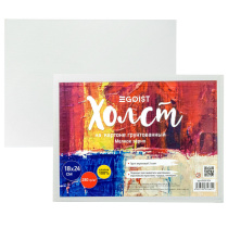 Холст на картоне 18*24 см "Egoist" 100% хлопок, 280 г/м2, мелкое зерно