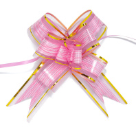 Бант подарочный затягивающийся 10см*35мм, 40см с органзой, РОЗОВЫЙ 10шт/уп Бант подарочный затягивающийся 10см*35мм, 40см с органзой, РОЗОВЫЙ 10шт/уп