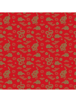 Набор подарочных коробок  3в1 "Золотые змейки" квадрат 19,5х19,5х11-15,5х15,5х9см