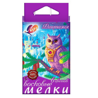 Мелки восковые масляные ЛУЧ "Фантазия"   6цв, 9,5*90мм