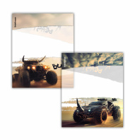 Набор обложек для тетрадей и дневн. (212х347мм), 80мкм, Road Beast  (12шт)