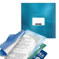 Набор обложек для учебн. унив. (232х440) 100мкм, ЛИПКИЙ СЛОЙ Glossy Ice Metallic  (12шт)