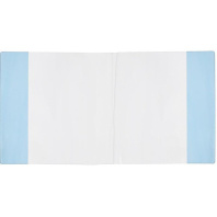 Обложка для тетрадей и дневн. (209*350) ПВХ 110мкм прозр., с синим клапаном