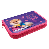 Пенал 1 отд. (190*130*27) молния, картон soft-touch "Рыжий шпиц"