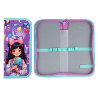 Пенал 1 отд. (190*90*30) молния, лам.картон "Девочка на празднике"