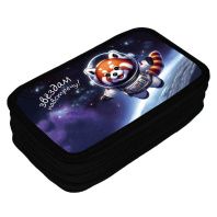 Пенал 3 отд. (205*125*55) молния, лам.картон "Звёздам навстречу", Софт-тач