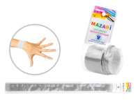 Браслет светоотражающий ПВХ серебристый Браслет светоотражающий ПВХ серебристый