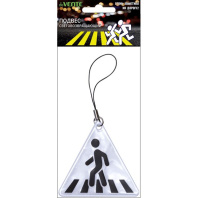 Брелок светоотражающий ПВХ " SAFE MODE Треугольник" 60*55мм, белый Брелок светоотражающий ПВХ " SAFE MODE Треугольник" 60*55мм, белый