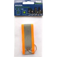 Брелок светоотражающий ПВХ "SAFE MODE Tape " с карабином на ленте белый Брелок светоотражающий ПВХ "SAFE MODE Tape " с карабином на ленте белый