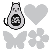 Наклейки светоотражающие "Avocato" 6,5*5,5см сереб.-белые Наклейки светоотражающие "Avocato" 6,5*5,5см сереб.-белые