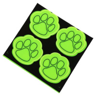 Наклейки светоотражающие "Paw" 5*5см желтые Наклейки светоотражающие "Paw" 5*5см желтые