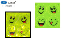 Наклейки светоотражающие "Смайлы" 4шт. Наклейки светоотражающие "Смайлы" 4шт.