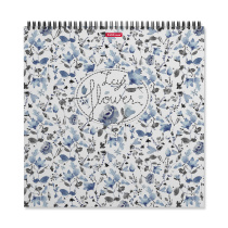 Альбом для эскизов на спирали ErichKrause Frozen Beauty, 295x295 мм, 40 листов