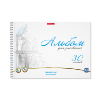 Альбом для рисования на спирали ErichKrause Towers, А4, 30 листов, микроперфорация