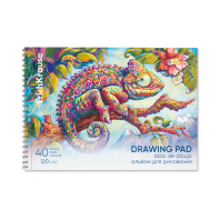 Альбом для рисования на спирали ErichKrause Хамелеон, А4, 40 листов, микроперфорация