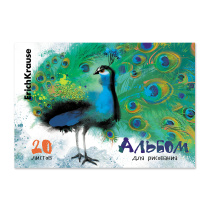 Альбом для рисования на клею ErichKrause Птицы жарких стран, А4, 20 листов, 120 г/м2