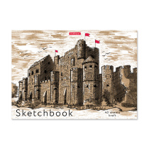 Альбом для эскизов на клею ErichKrause Etude, А4, 40 листов, крафт-бумага