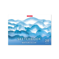 Альбом для эскизов на клею ErichKrause Nature, А5, 20 листов, бумага акварельная