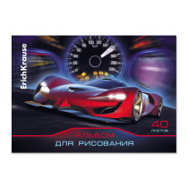 Альбом для рисования на клею ErichKrause Drive, А4, 40 листов, 120 г/м2
