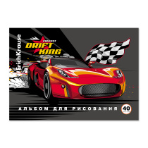 Альбом для рисования на клею ErichKrause Drift King, А4, 40 листов, 120 г/м2