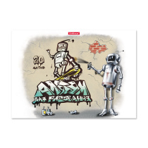 Альбом для рисования на клею ErichKrause Robolife, А4, 20 листов