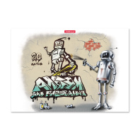 Альбом для рисования на клею ErichKrause Robolife, А4, 20 листов