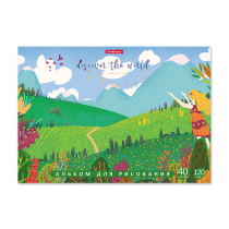 Альбом для рисования на клею ErichKrause Discover The World, А4, 40 листов