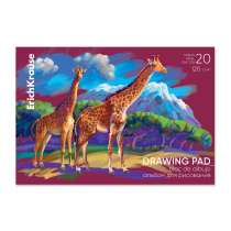 Альбом для рисования на клею ErichKrause Safari, А4, 20 листов