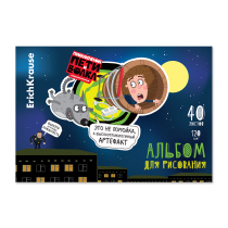 Альбом для рисования на клею ErichKrause Приключения Пети и Волка, А4, 40 листов