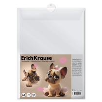 Бумага для рисования в пластиковой папке ErichKrause Frenchie, А3, 30 листов