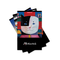 Записная книга на скобе ErichKrause Мяулевич, 112х181 мм, 32 листа, в точку