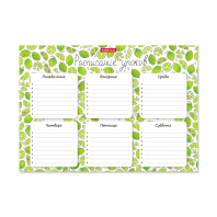 Расписание уроков ErichKrause Яркие дольки, А4 Расписание уроков ErichKrause Яркие дольки, А4