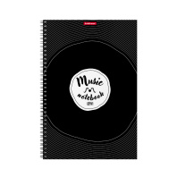 Тетрадь для нот на спирали ErichKrause Just Music, А4, 24 листа, вертикальная ориентация Тетрадь для нот на спирали ErichKrause Just Music, А4, 24 листа, вертикальная ориентация