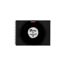 Тетрадь для нот на спирали ErichKrause Just Music, А5, 24 листа, горизонатальная ориентация