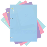 Тетрадь общая с пластиковой обложкой на кольцах ErichKrause Pastel, ассорти, А4, 80 листов, клетка