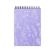 Блокнот с пластиковой обложкой на спирали ErichKrause Lavender, А6, 80 листов, клетка