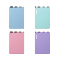 Блокнот с пластиковой обложкой на спирали ErichKrause Pastel, А7, 80 листов, клетка_MIX-PACK