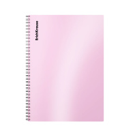 Тетрадь общая с пластиковой обложкой на спирали ErichKrause Candy, розовый перламутр, А4, 80 листов, клетка Тетрадь общая с пластиковой обложкой на спирали ErichKrause Candy, розовый перламутр, А4, 80 листов, клетка