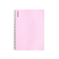 Тетрадь общая с пластиковой обложкой на спирали ErichKrause Candy, розовый перламутр, А5, 80 листов, клетка Тетрадь общая с пластиковой обложкой на спирали ErichKrause Candy, розовый перламутр, А5, 80 листов, клетка