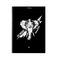Тетрадь общая с пластиковой обложкой на спирали ErichKrause Go Аhead, Black and White, А4, 80 листов, клетка Тетрадь общая с пластиковой обложкой на спирали ErichKrause Go Аhead, Black and White, А4, 80 листов, клетка