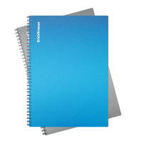 Тетрадь общая с пластиковой обложкой на спирали ErichKrause Ice Metallic, А4, 80 листов, клетка_MIX-PACK Тетрадь общая с пластиковой обложкой на спирали ErichKrause Ice Metallic, А4, 80 листов, клетка_MIX-PACK