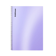 Тетрадь общая с пластиковой обложкой на спирали ErichKrause Candy, сиреневый перламутр, А4, 80 листов, клетка Тетрадь общая с пластиковой обложкой на спирали ErichKrause Candy, сиреневый перламутр, А4, 80 листов, клетка