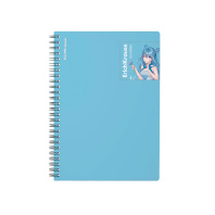 Тетрадь общая с пластиковой обложкой на спирали ErichKrause Manga, голубой, А5, 80 листов, клетка Тетрадь общая с пластиковой обложкой на спирали ErichKrause Manga, голубой, А5, 80 листов, клетка