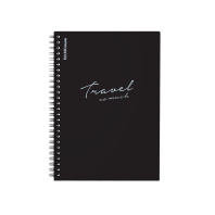 Тетрадь общая с пластиковой обложкой на спирали ErichKrause Words, черный, А5, 80 листов, клетка Тетрадь общая с пластиковой обложкой на спирали ErichKrause Words, черный, А5, 80 листов, клетка