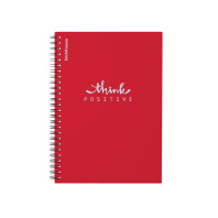 Тетрадь общая с пластиковой обложкой на спирали ErichKrause Words, красный, А5, 80 листов, клетка Тетрадь общая с пластиковой обложкой на спирали ErichKrause Words, красный, А5, 80 листов, клетка