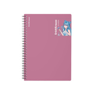 Тетрадь общая с пластиковой обложкой на спирали ErichKrause Manga, розовый, А5, 80 листов, клетка Тетрадь общая с пластиковой обложкой на спирали ErichKrause Manga, розовый, А5, 80 листов, клетка