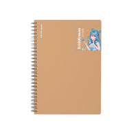 Тетрадь общая с пластиковой обложкой на спирали ErichKrause Manga, бежевый, А5, 80 листов, клетка Тетрадь общая с пластиковой обложкой на спирали ErichKrause Manga, бежевый, А5, 80 листов, клетка