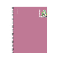 Тетрадь общая с пластиковой обложкой на спирали ErichKrause Manga, розовый, А4, 80 листов, клетка Тетрадь общая с пластиковой обложкой на спирали ErichKrause Manga, розовый, А4, 80 листов, клетка