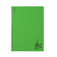 Тетрадь общая с пластиковой обложкой на спирали ErichKrause Motion, зеленый, A4, 80 листов, клетка Тетрадь общая с пластиковой обложкой на спирали ErichKrause Motion, зеленый, A4, 80 листов, клетка