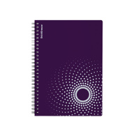 Тетрадь общая с пластиковой обложкой на спирали ErichKrause Marsalа, фиолетовый, А5, 80 листов, клетка Тетрадь общая с пластиковой обложкой на спирали ErichKrause Marsalа, фиолетовый, А5, 80 листов, клетка